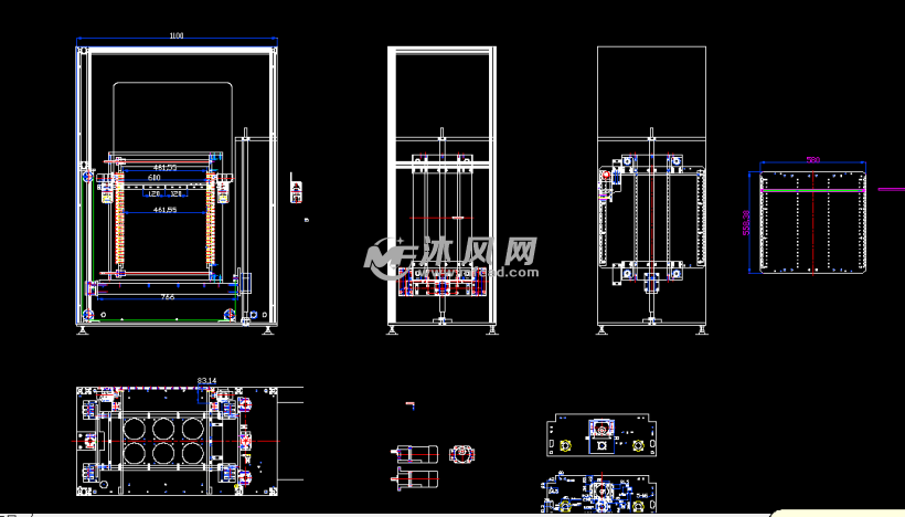 SMT多功能垂直式缓存机带几套CAD工程图