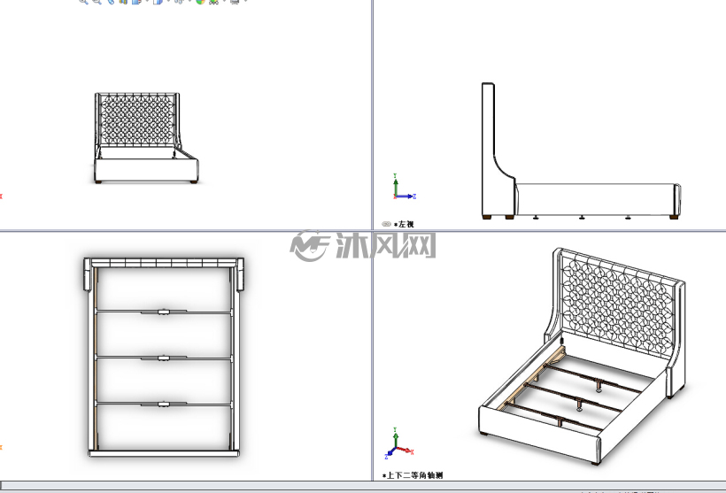 大号床家具设计模型
