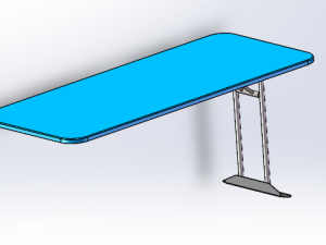 solidworks摺疊桌設計模型