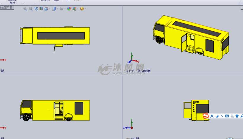旅行专用的房车设计模型