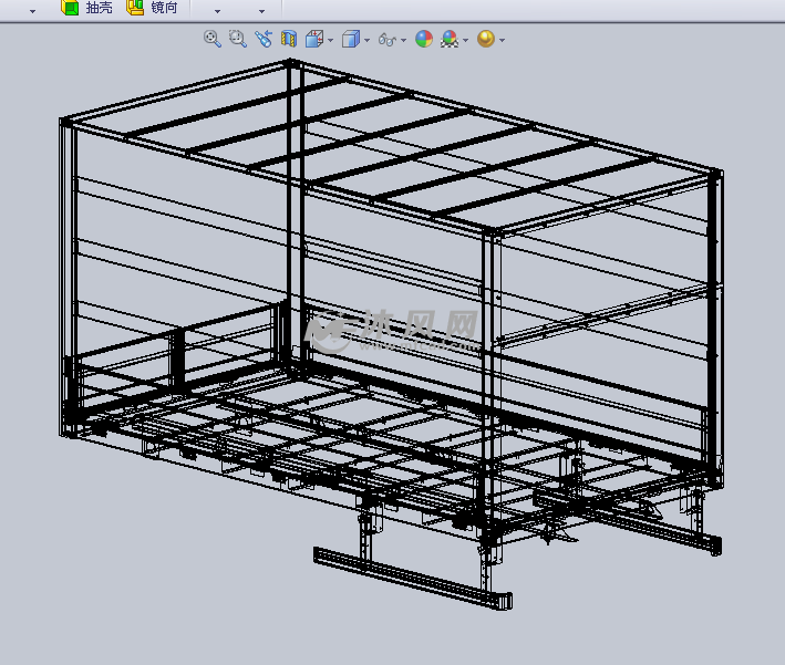 详解的集装箱框架结构设计模型
