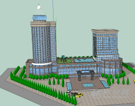 中国明珠酒店正视图