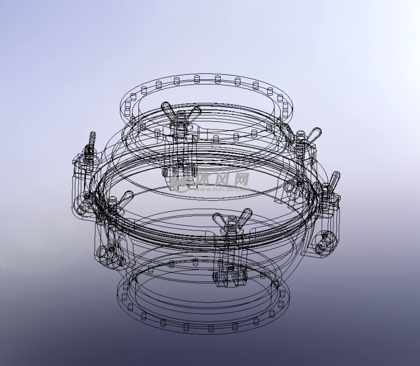 球形关节管道系统模型