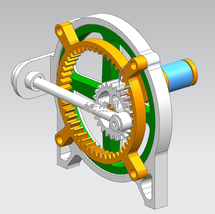 旋转线性驱动器ug三维造型