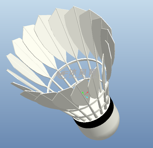 白色羽毛球模型