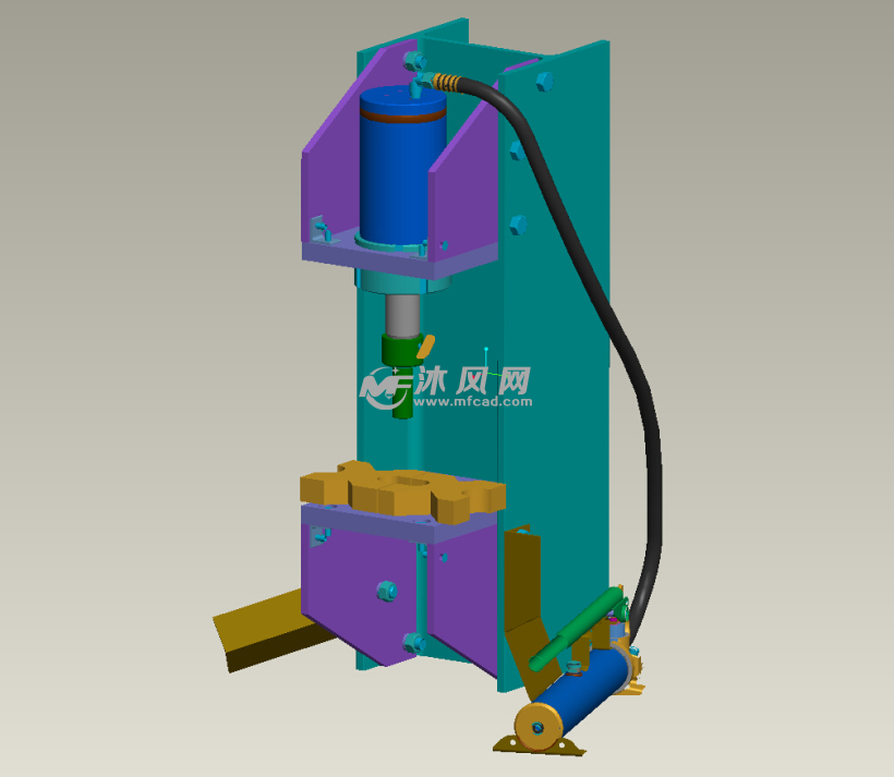 臺式液壓機(壓力機)設計模型