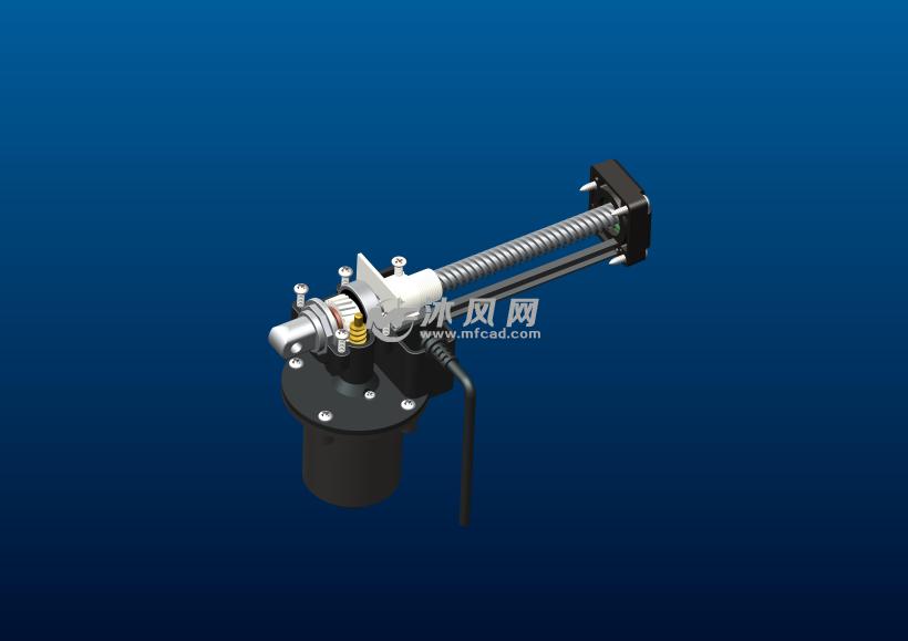 电动推杆(原创) - proe常用机械机构 - 沐风图纸