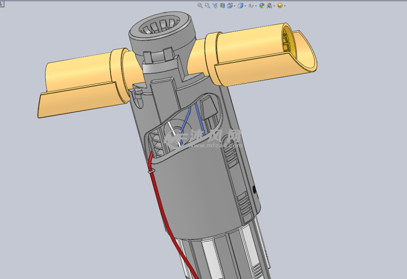 激光光剑局部结构放大图