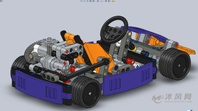 乐高卡丁车(汽车)设计模型