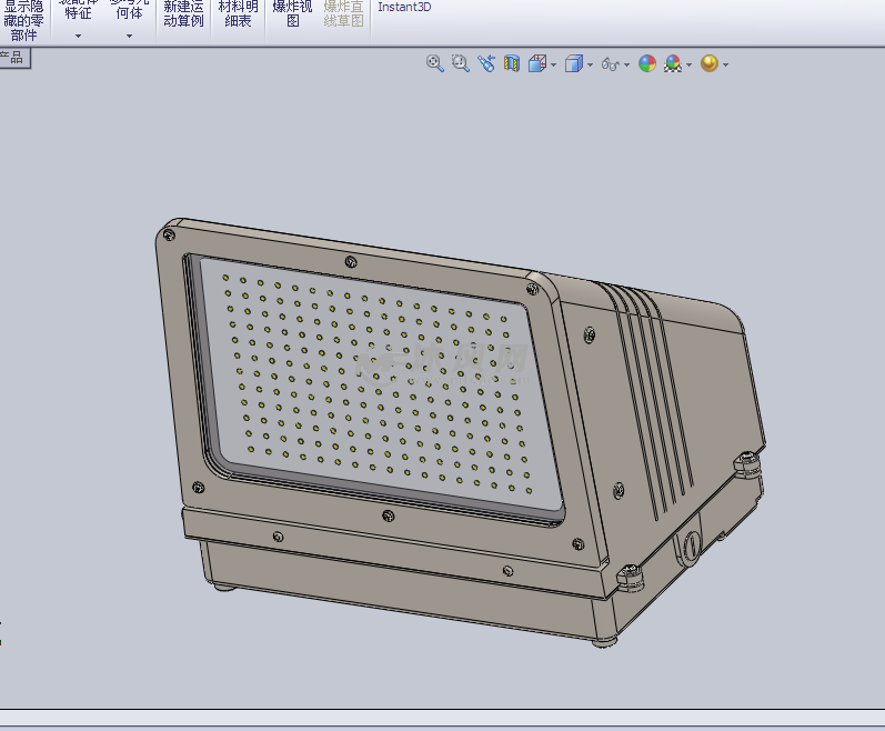 led照射灯设计模型