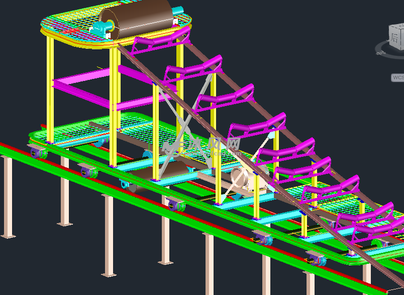 输送带传送带cad设计模型
