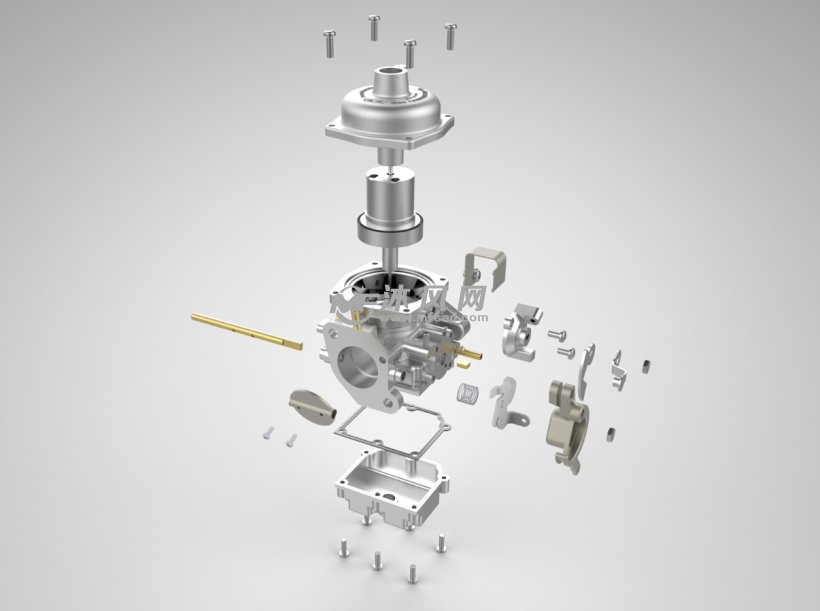 发动机化油器sw设计模型