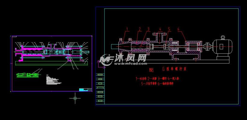 總裝側看圖紙目錄技術要求圖紙描述單螺桿泵屬於轉子式容積泵,它是