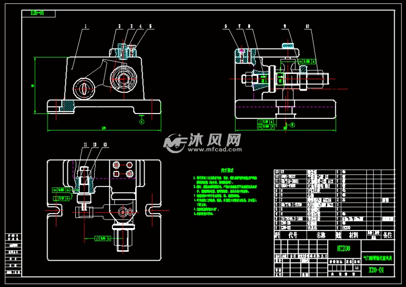 气门摇臂轴支座钻Ф3油孔的夹具设计