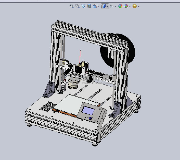 数控加工的3d打印机设计模型