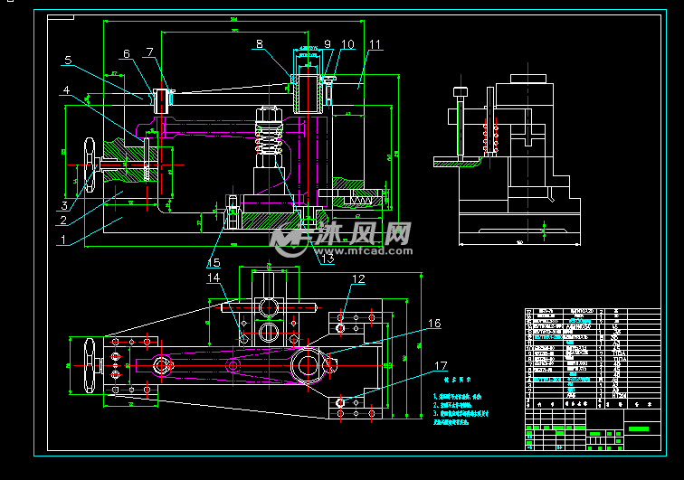 畸形拨叉工艺和双孔钻模夹具设计【三维sw】