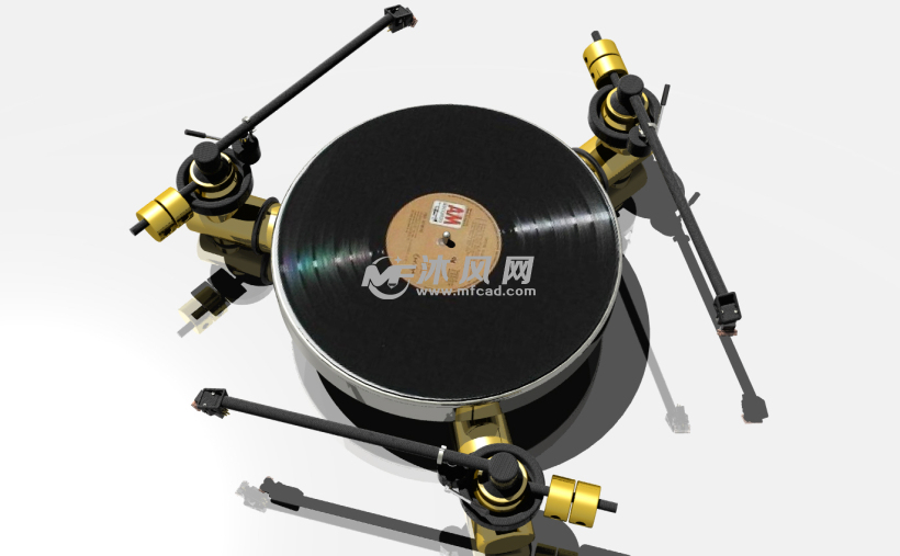 音乐播放器(三角转盘)设计模型音乐播放器(三角转盘)设计模型三视图