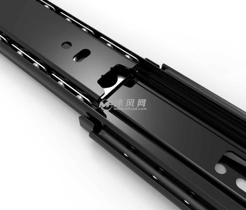 3节抽屉导轨 450mm长