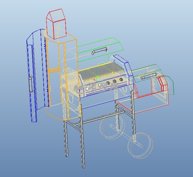 一种多功能烧烤机的设计优秀含全套cad及三维图纸