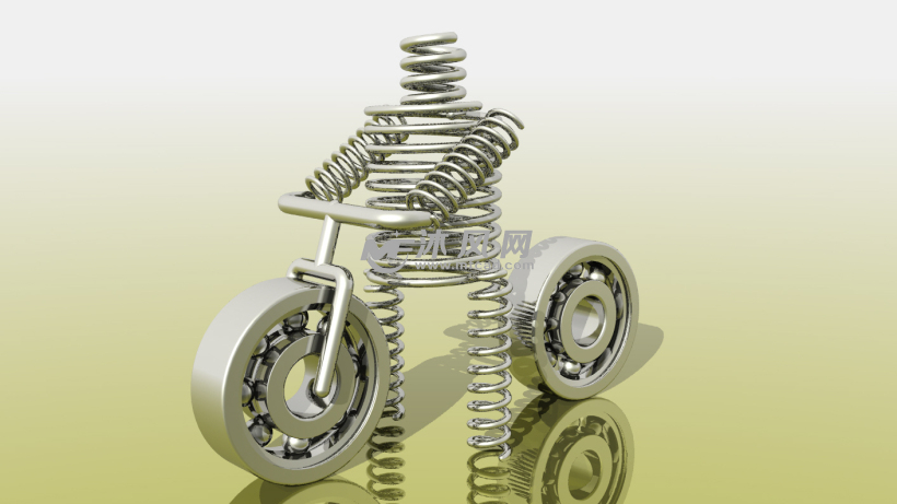 弹簧螺旋人玩具设计模型