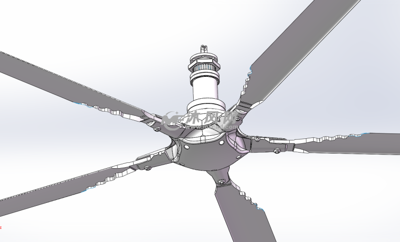 五旋翼直升飞机旋翼结构军工工业模型