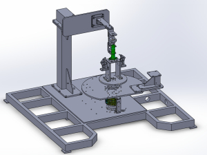 立式管道法兰焊接定位夹紧工装