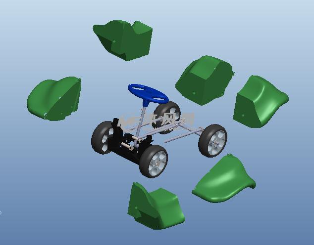 儿童推车玩具模型
