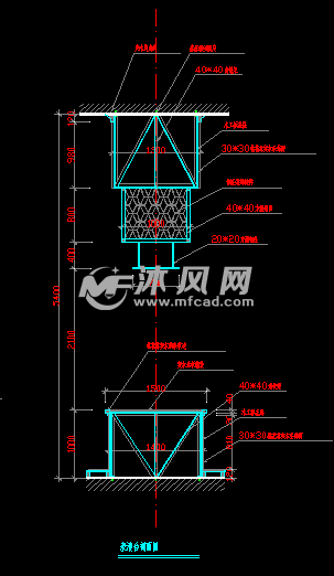 酒吧表演台/舞台/钢管舞台cad设计图