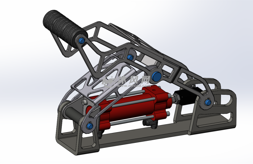 前手动连杆传动液压刹车模型