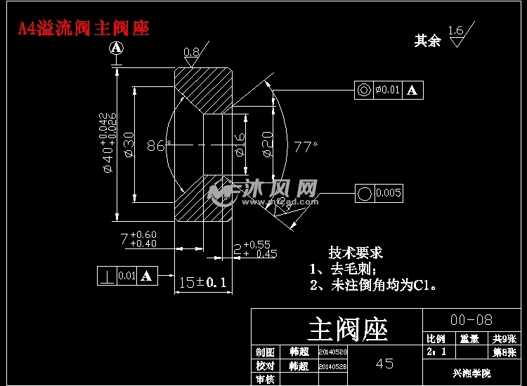 液压控制阀的理论研究与设计【液压机械设计含9张cad图 说明书1.