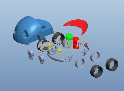 简单儿童玩具车模型