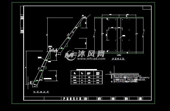 护面墙设计图 - autocad道路及园路施工图下载 - 沐风图纸