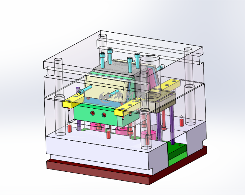 铝制作注塑模具典型结构模型