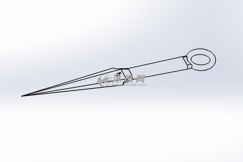 小李飞刀模型 - solidworks小五金模型下载 - 沐风图纸