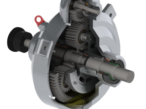 行星齿轮传动及传动轴模型
