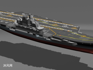 辽宁舰航母autocad模型文件 - autocad交通工具模型 - 沐风图纸