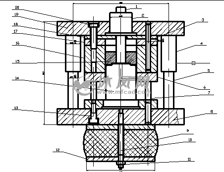 拉伸模具装配图