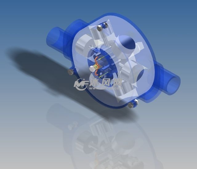 偏心六活塞泵设计模型