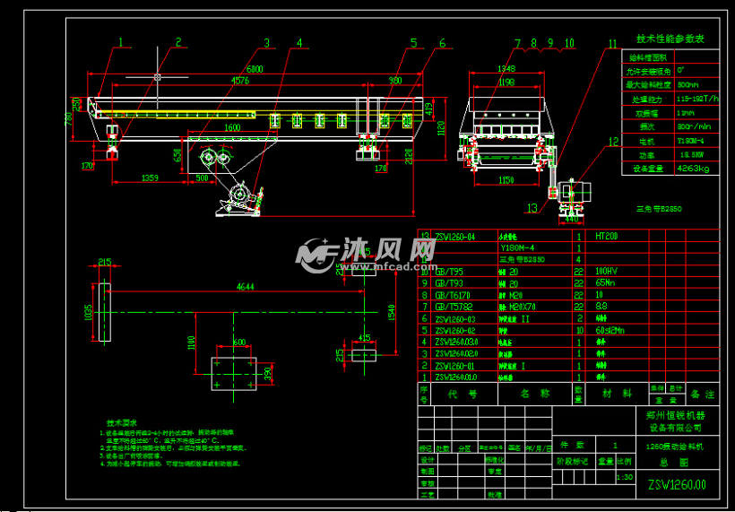 1260振动给料机总装图