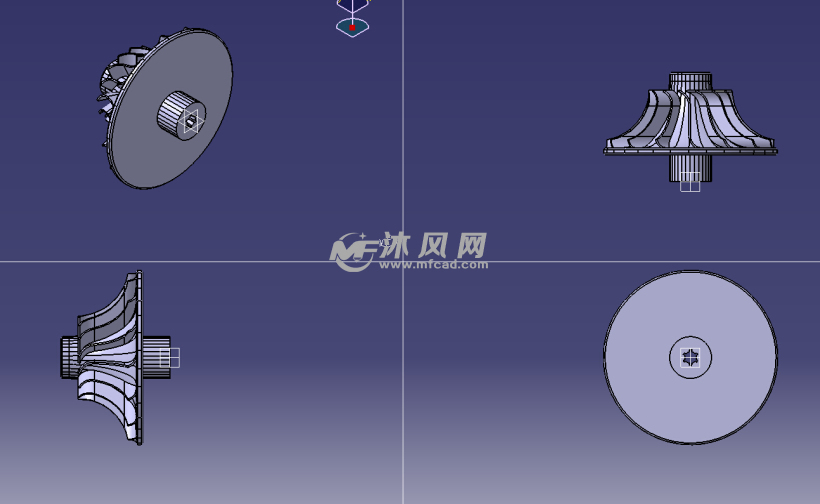 涡轮箱三视图图片