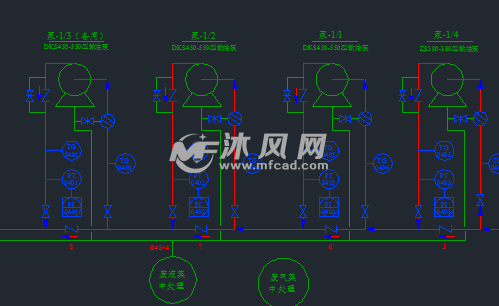 热油输送管道中间热泵站工艺流程图
