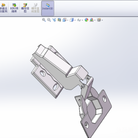 鉸鏈的機械傳動結構模型西風漂流2016-07-12298326715solidworks2016