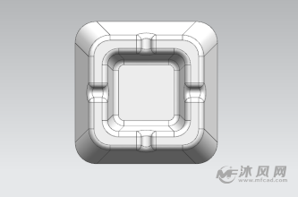 烟灰缸模型 ug建模-日常用品图纸-沐风网