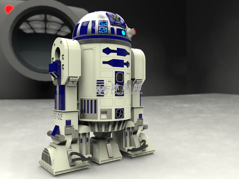 完整结构的r2d2机器人