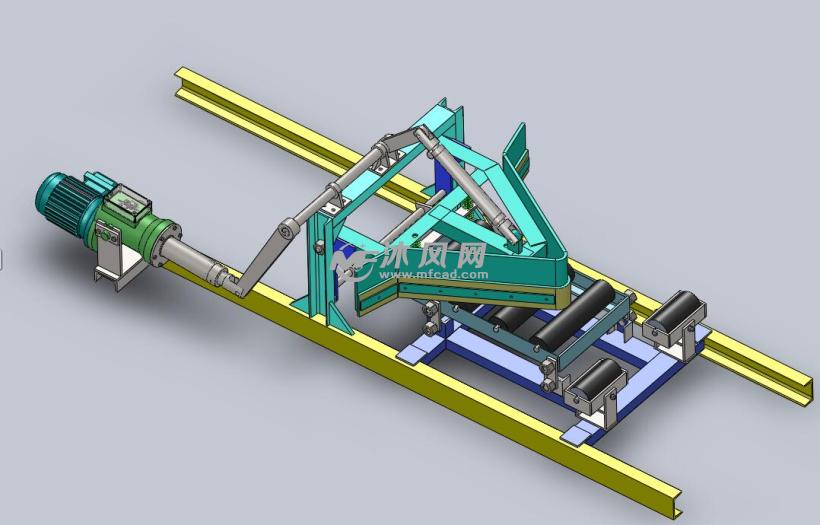 侧装式犁式卸料器全套三维模型