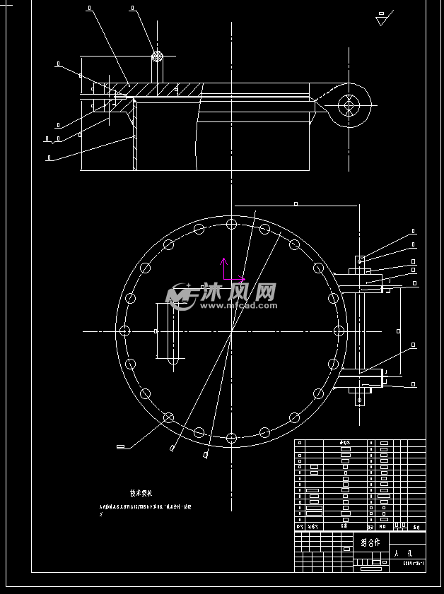 dn120水解塔设计(全套cad图纸)