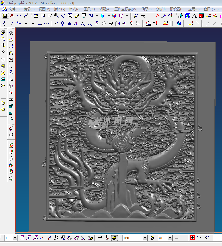 浮雕龙实体模型