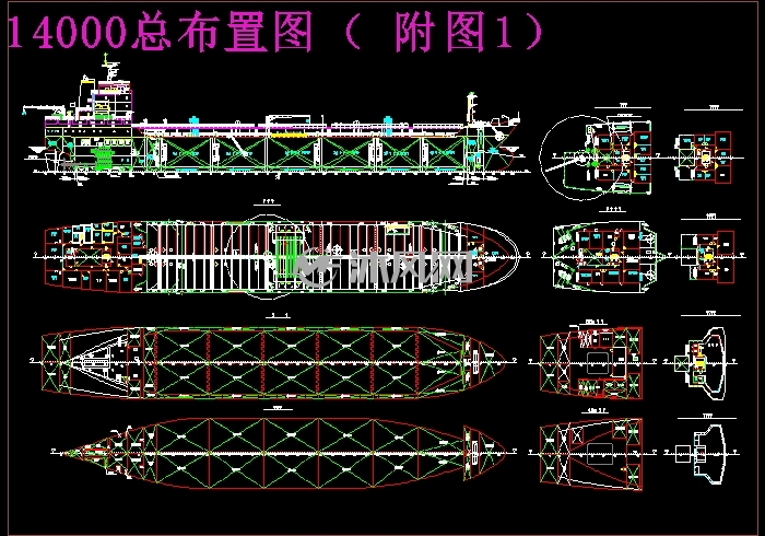 14000dwt成品油船的主尺度确定及总布置设计【说明书 cad】