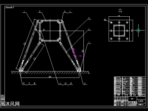 qtz50塔机附墙全套图纸