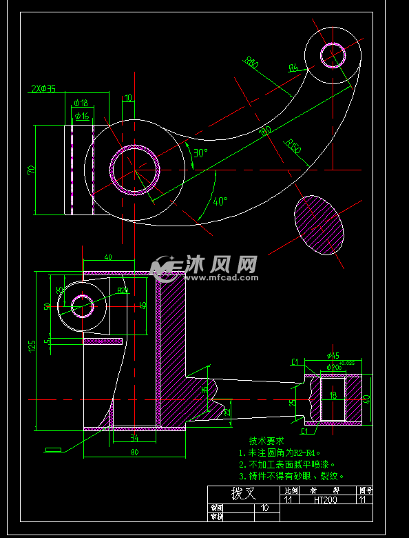 ca6140车床拨叉加工工艺及铣端面夹具设计(全套cad图)